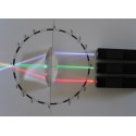 Expérimentations d'optique - Set de 7 lentilles optiques et 3 projecteurs LED colorées + livret de la méthode PNL