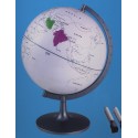 Globe terrestre effaçable à sec + livret méthode de mémorisation des cartes de géographie